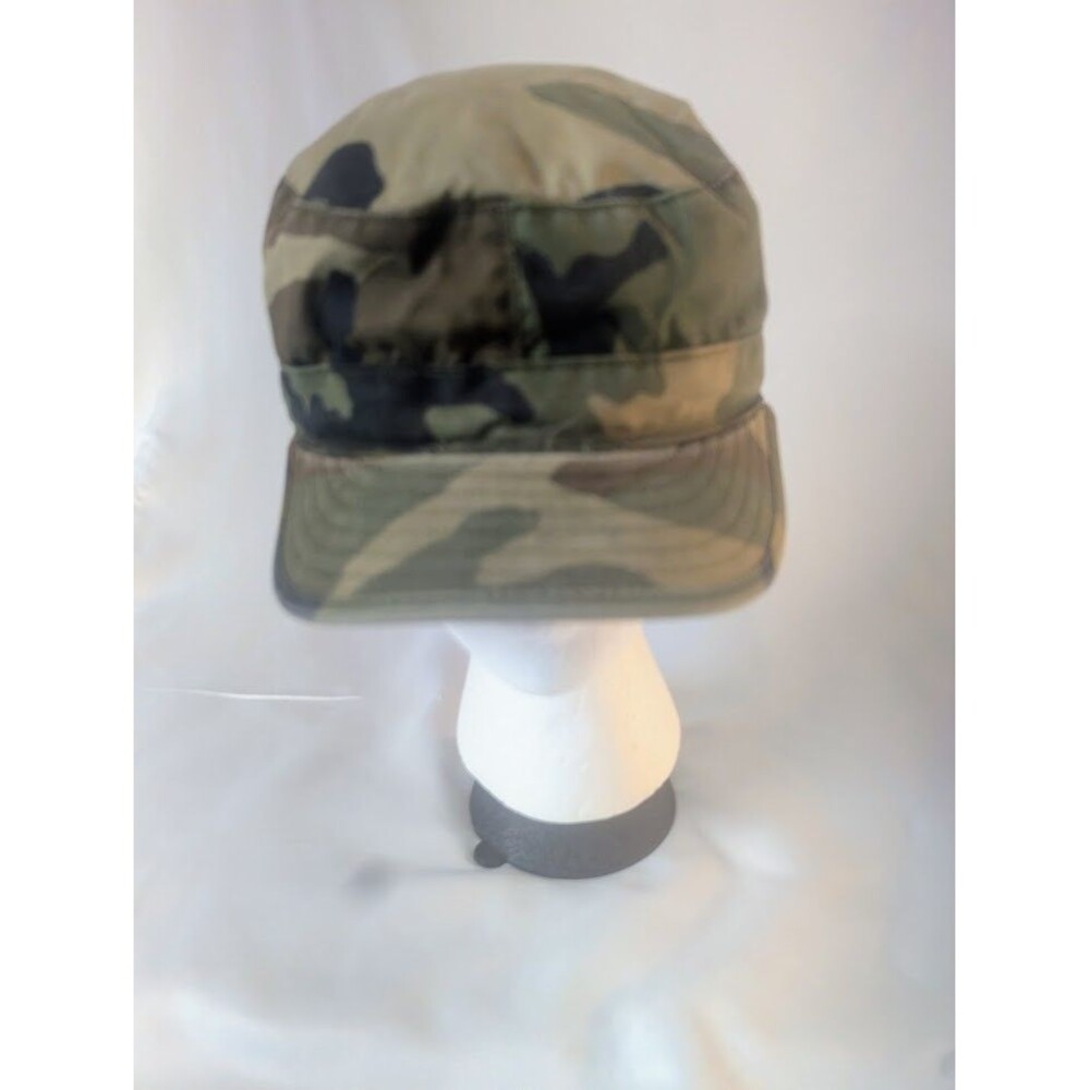 Military Cold Weather Patrol Cap Size 7 1 8 Woodland Camo Issued Hat